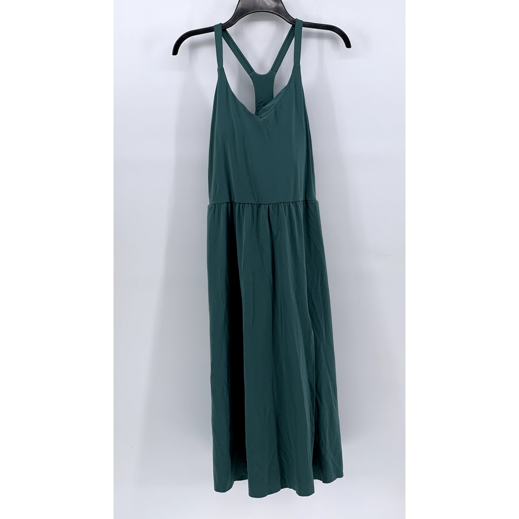 UNBRANDED Women's Plus Green Racerback Maxi Dress SZ 1X