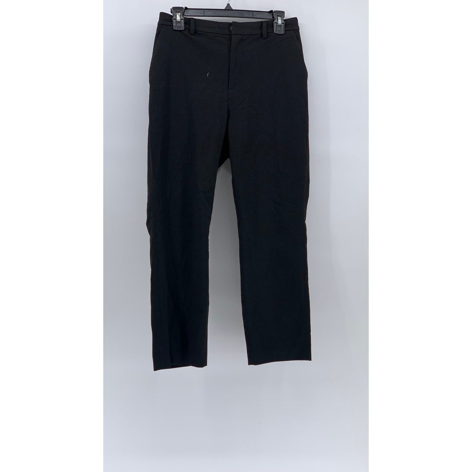 UNIQLO Women's Black Solid Slim-Leg Regular-Fit Smart Ankle Pant SZ M