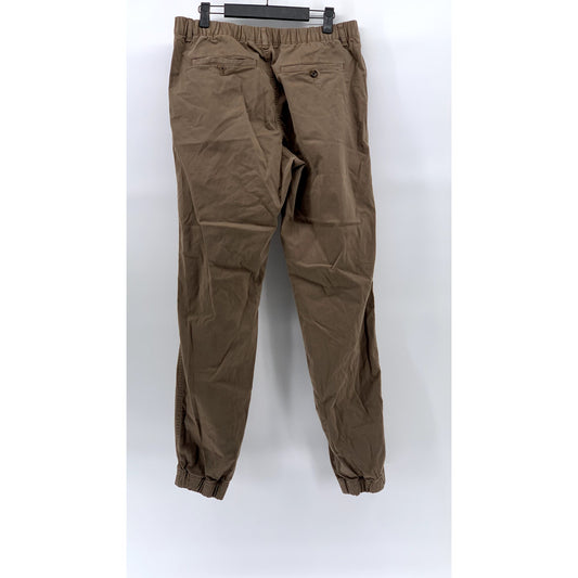 BEARBOTTOM Men's Tall Brown Stretch Casual Jogger Pants SZ L-T
