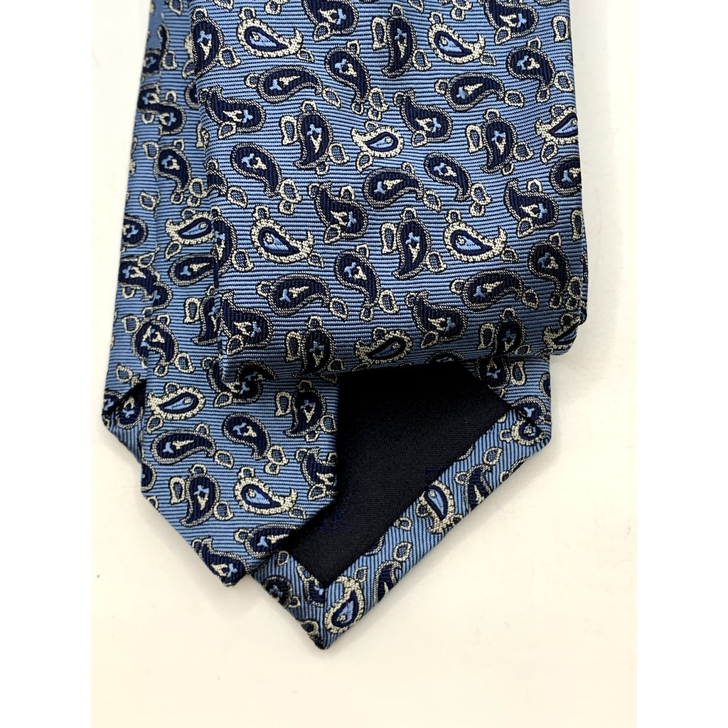 JOS. A. BANK Men's Blue Embroidered Paisley Print Tie