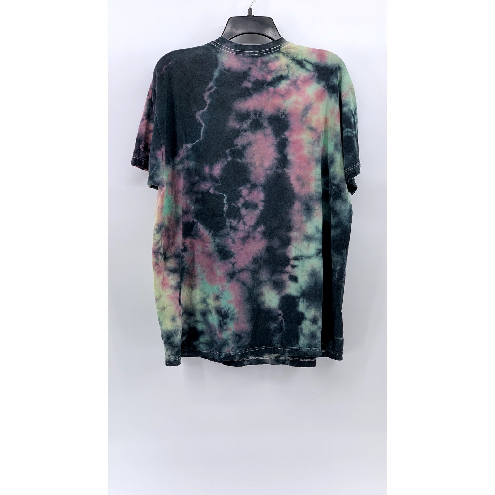UNBRANDED Men's Multicolor Tie-Dye Crewneck Standard Short Sleeve T-Shirt SZ L
