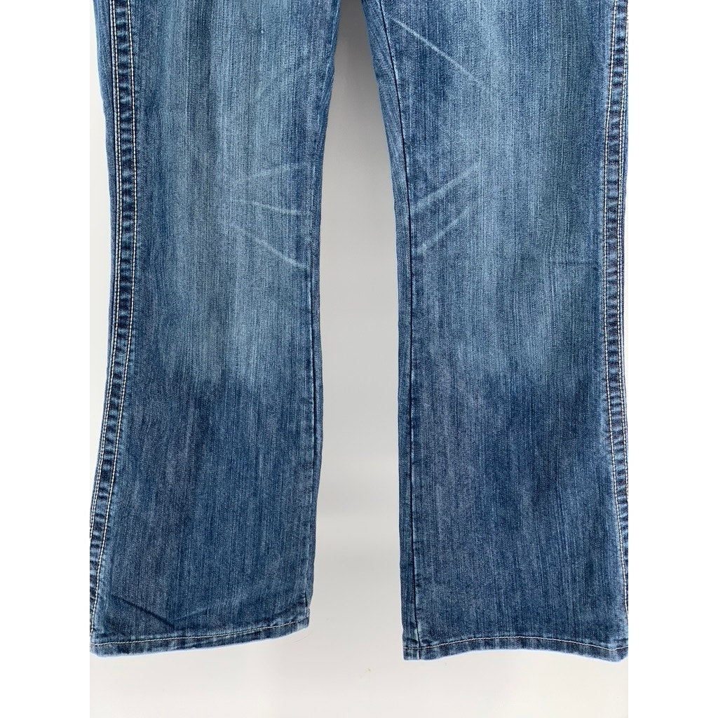 WRANGLER Women's Medium Wash Retro Mae Regular-Fit Bootcut Jeans SZ 32