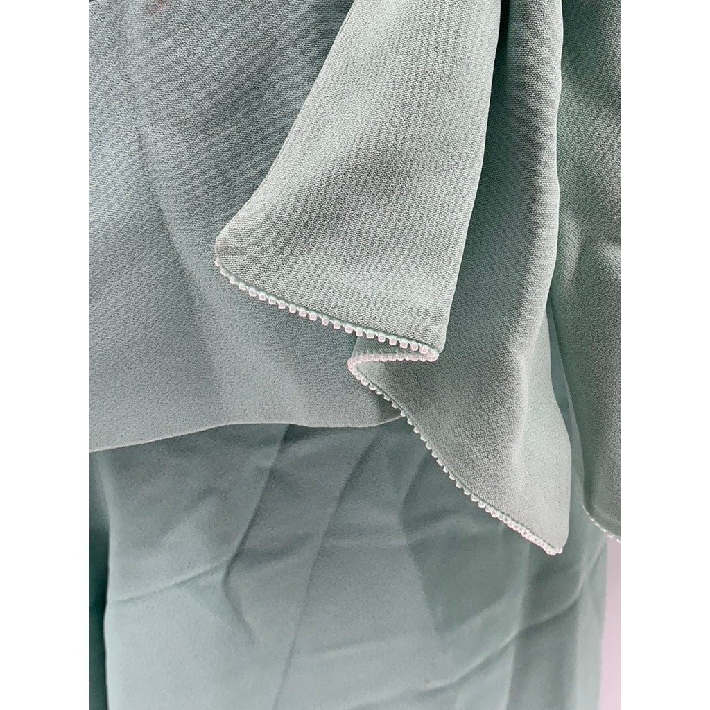 CARLISLE Women's Vintage Teal 3pc Pant Suit Set SZ 10