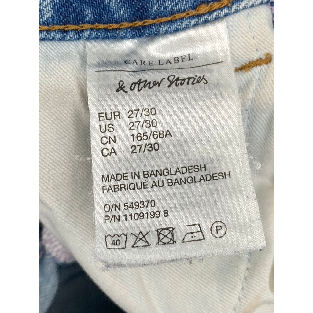 & OTHER STORIES Women's Light Blue Denim Straight-Leg Jean SZ 27/30