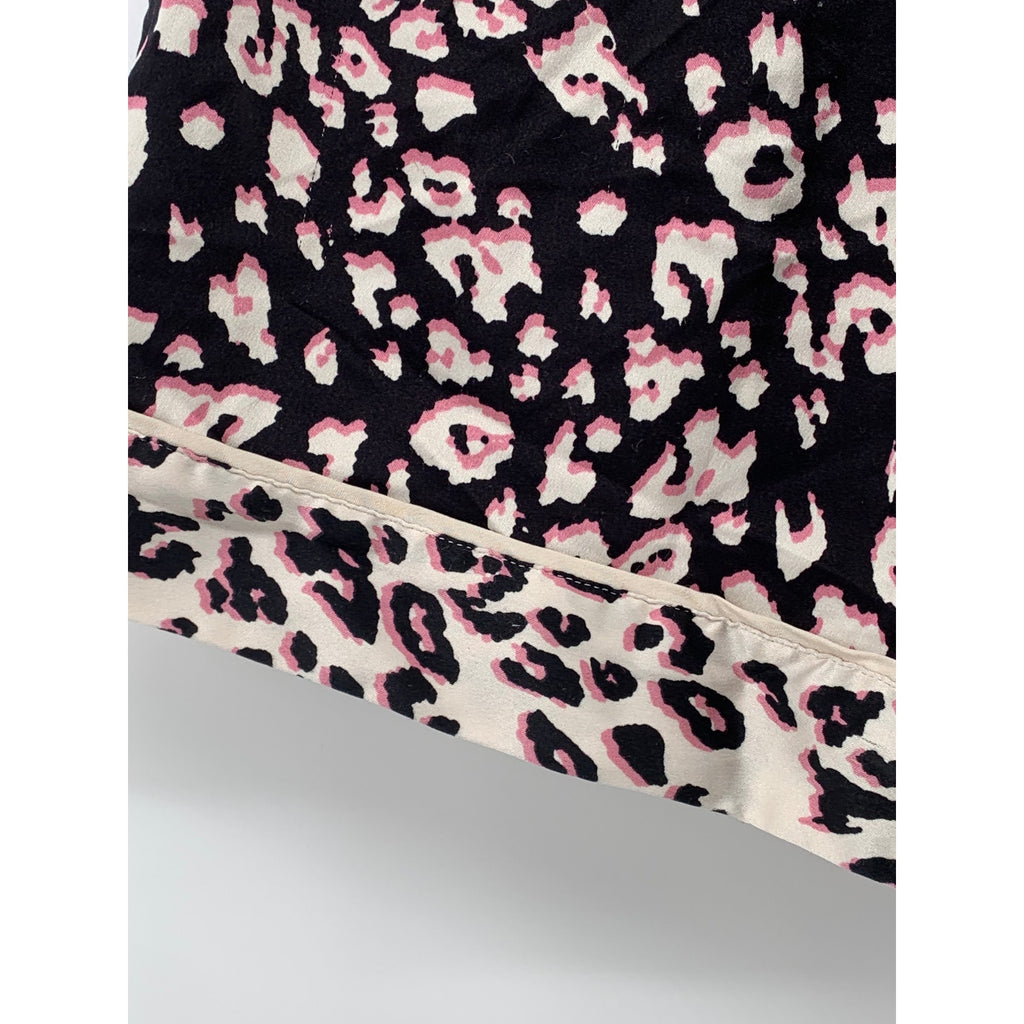 VICTORIA'S SECRET Women's Leopard Print Pull-On Relaxed-Fit Pajama Shorts SZ M