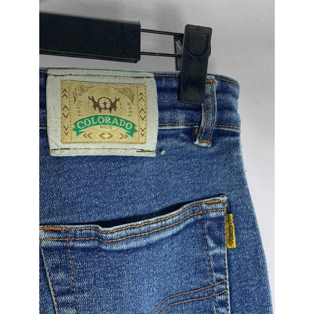 COLORADO Men's Blue Denim Five-Pocket Slim-Leg Jeans SZ 29