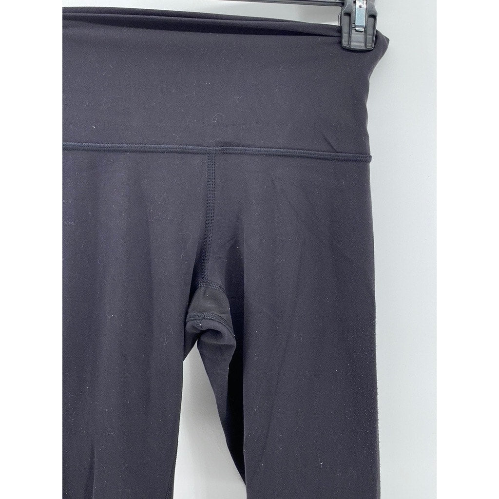LULULEMON Women's Black High-Rise Cropped Pull-On Leggings SZ 2