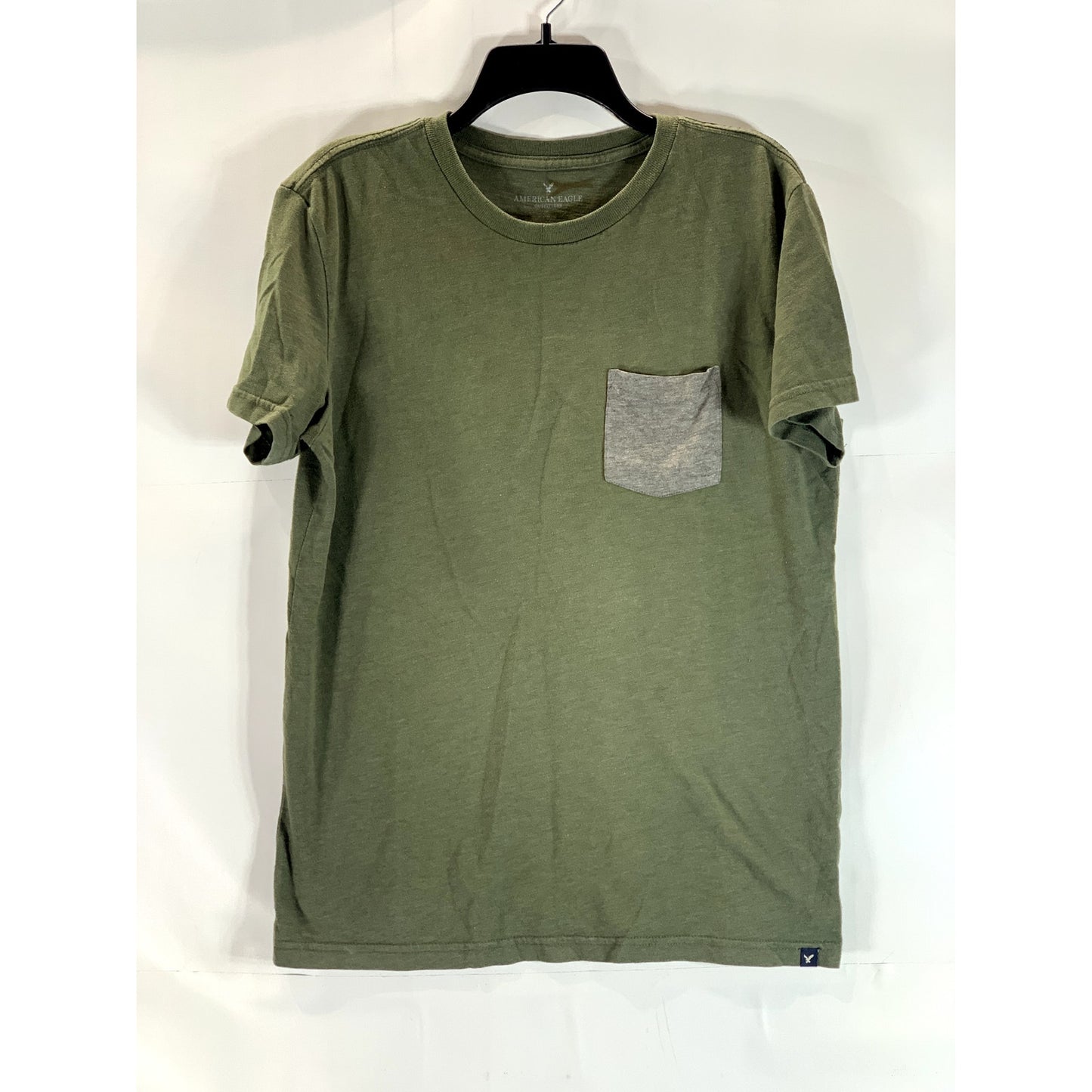 AMERICAN EAGLE OUTFITTERS Men's Green Crewneck Short Sleeve T-Shirt SZ M