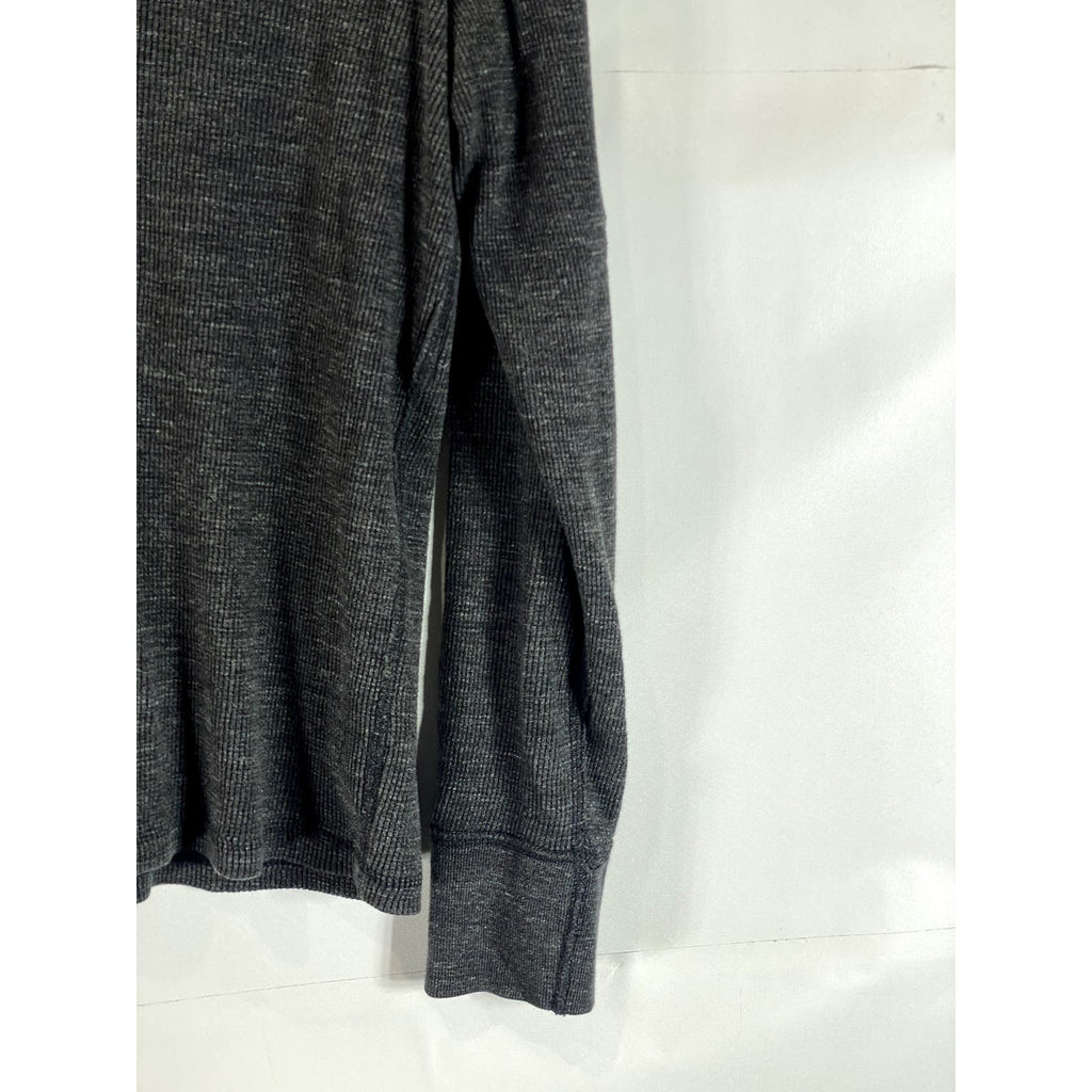 AMERICAN EAGLE OUTFITTERS Men's Charcoal Vintage Crewneck Thermal Shirt SZ S