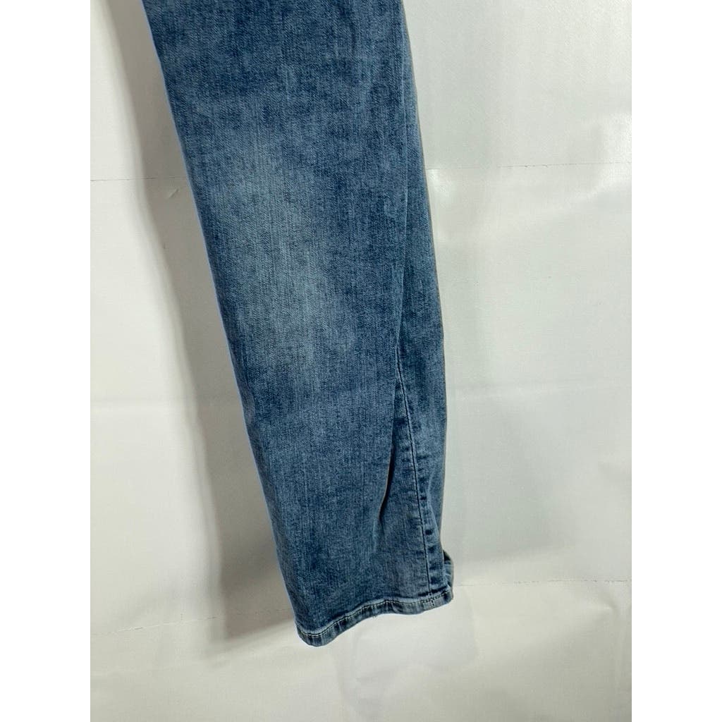 TRUE RELIGION Men's Light Blue Ripped Geno Relaxed Slim-Fit Denim Jeans SZ 34