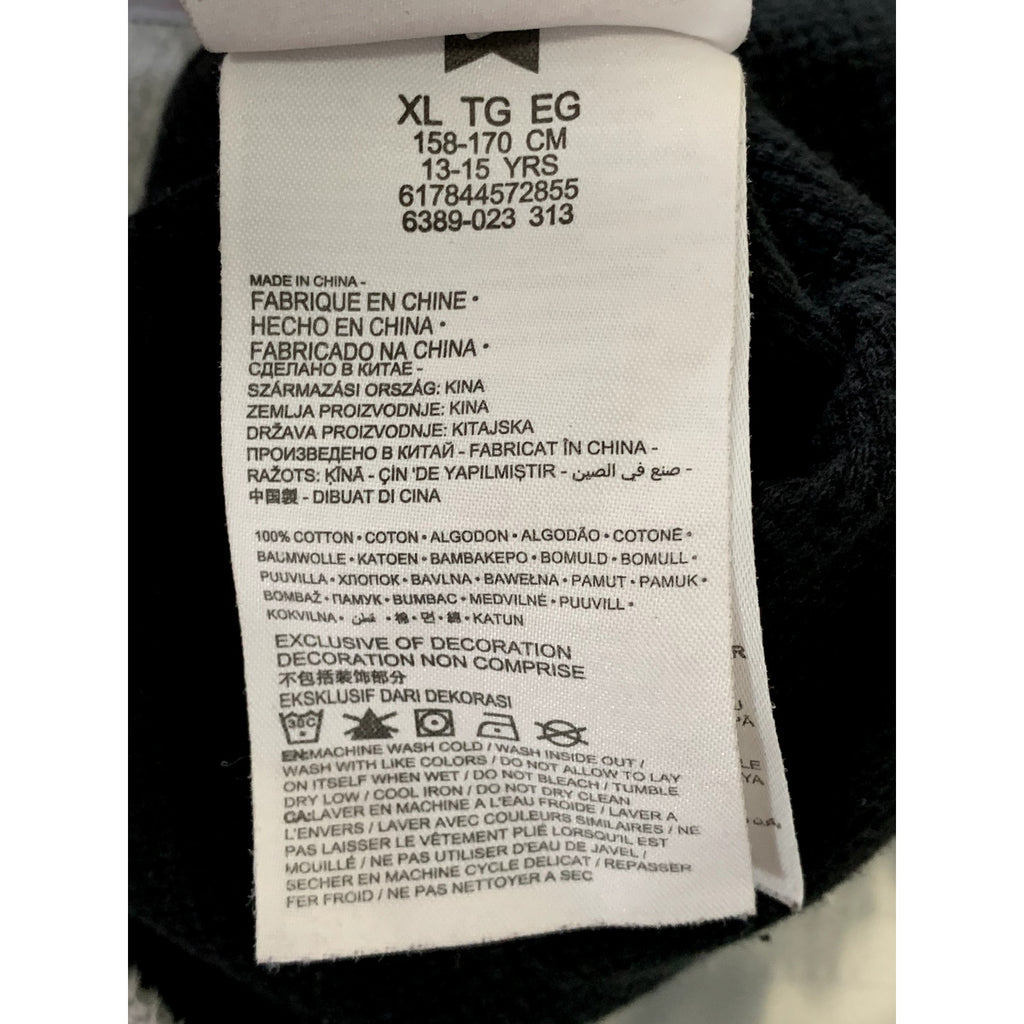 NIKE Girl's Black/Gray Thermal Shorts SZ XL