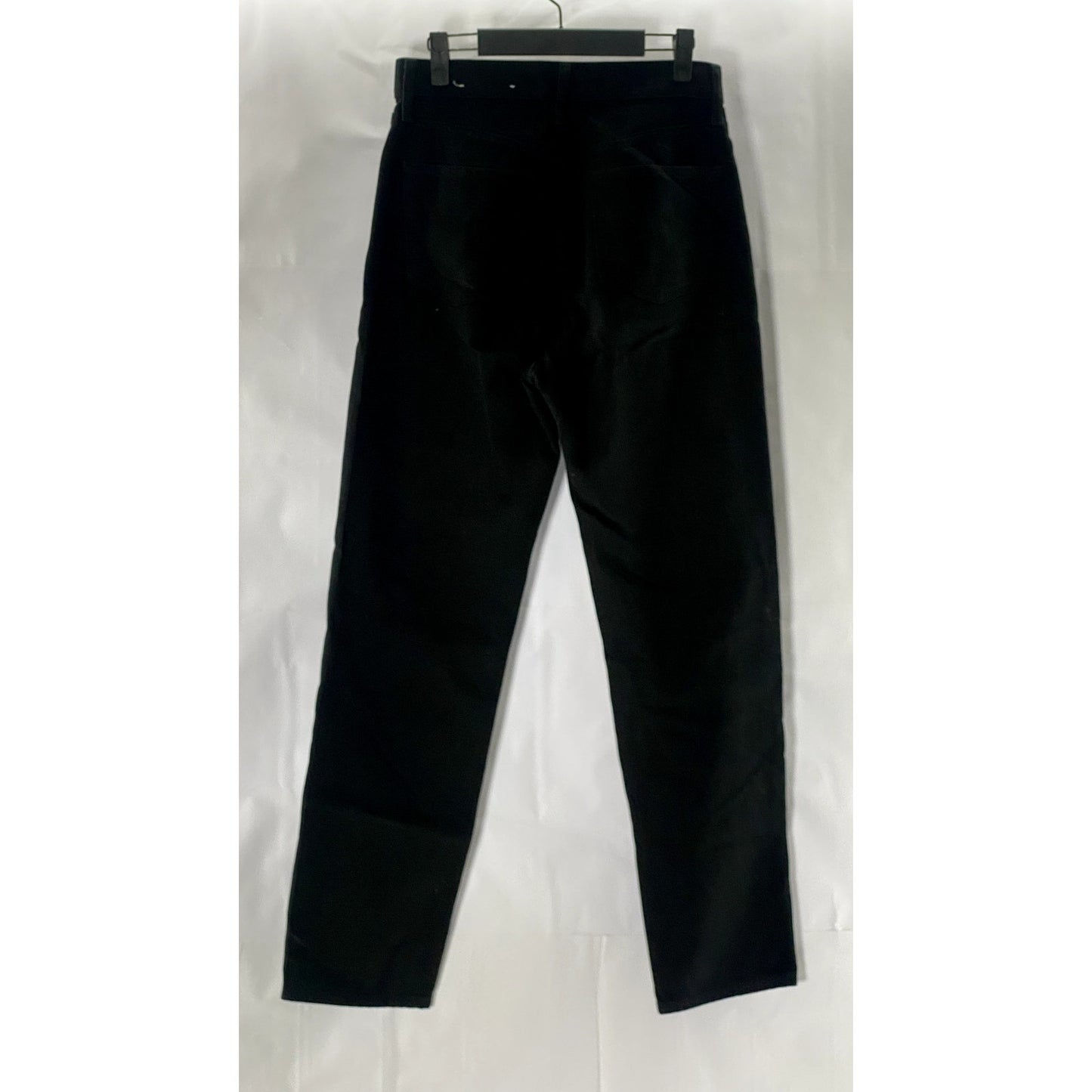 MUJI Women's Solid Black Regular-Fit Straight-Leg Five-Pocket Denim Jeans SZ 25