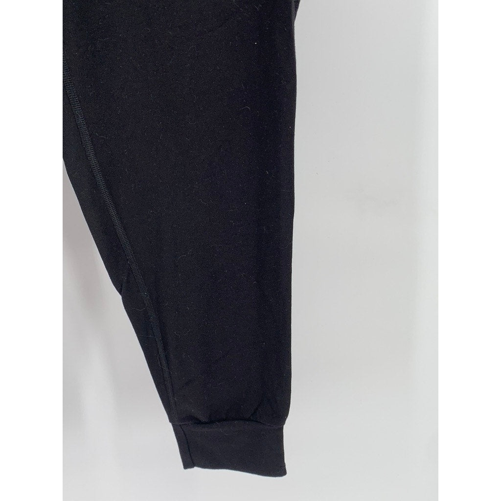 ATHLETIC WORKS Women's Black Solid Jogger Sweatpants SZ M