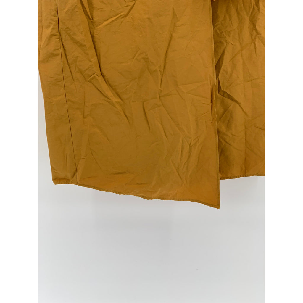 MNG SUIT Women's Mustard Yellow Large Ring Wrap Midi Skirt SZ L
