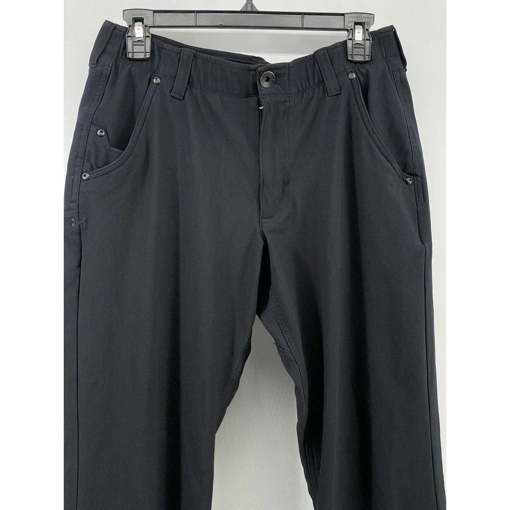 UNDER ARMOUR Men's Black Loose-Fit Straight-Leg Pants SZ 32X32