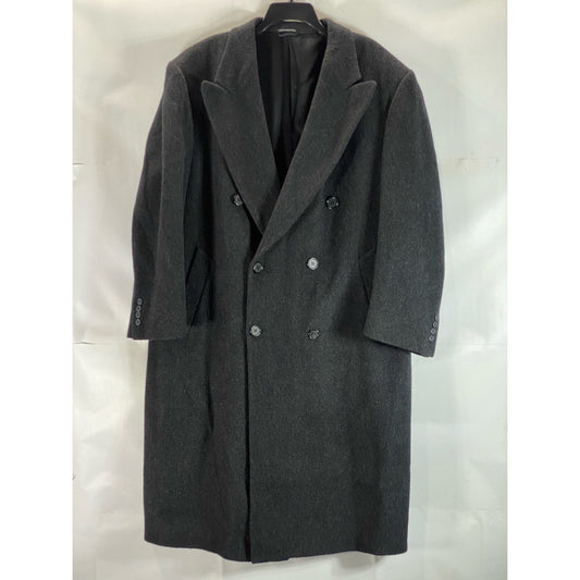 LAUREN RALPH LAUREN Men's Charcoal Vintage Double-Breasted Coat SZ 44S