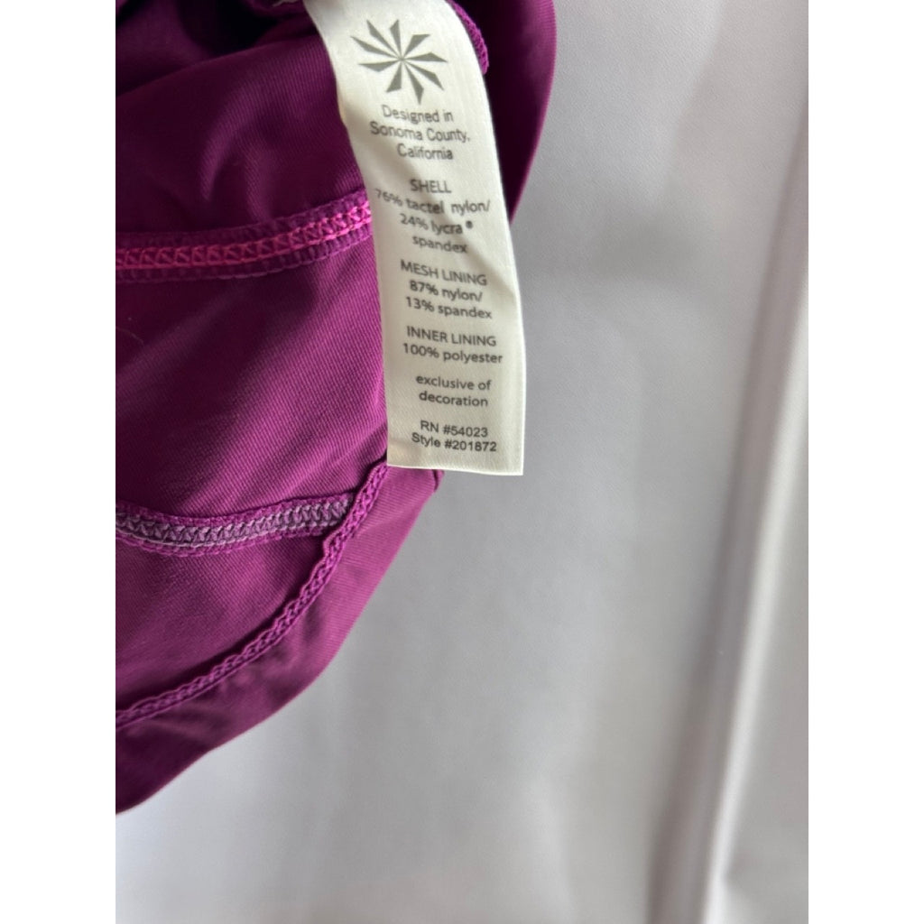 ATHLETA Women's Raspberry Energy Fitness Scoop-Neck Tank Top SZ S