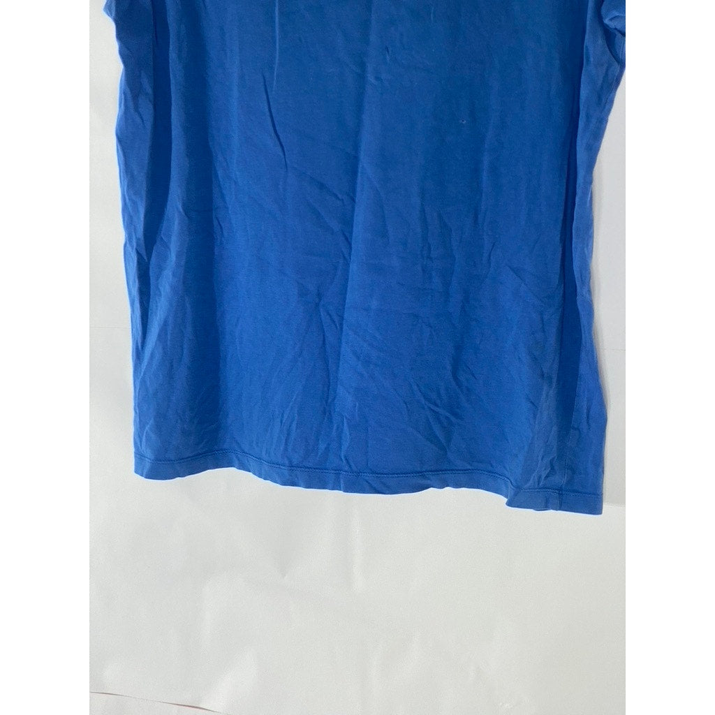 JACK JONES Men's Dark Blue "Yesterday Today Tomorrow" Logo Crewneck T-Shirt SZ L