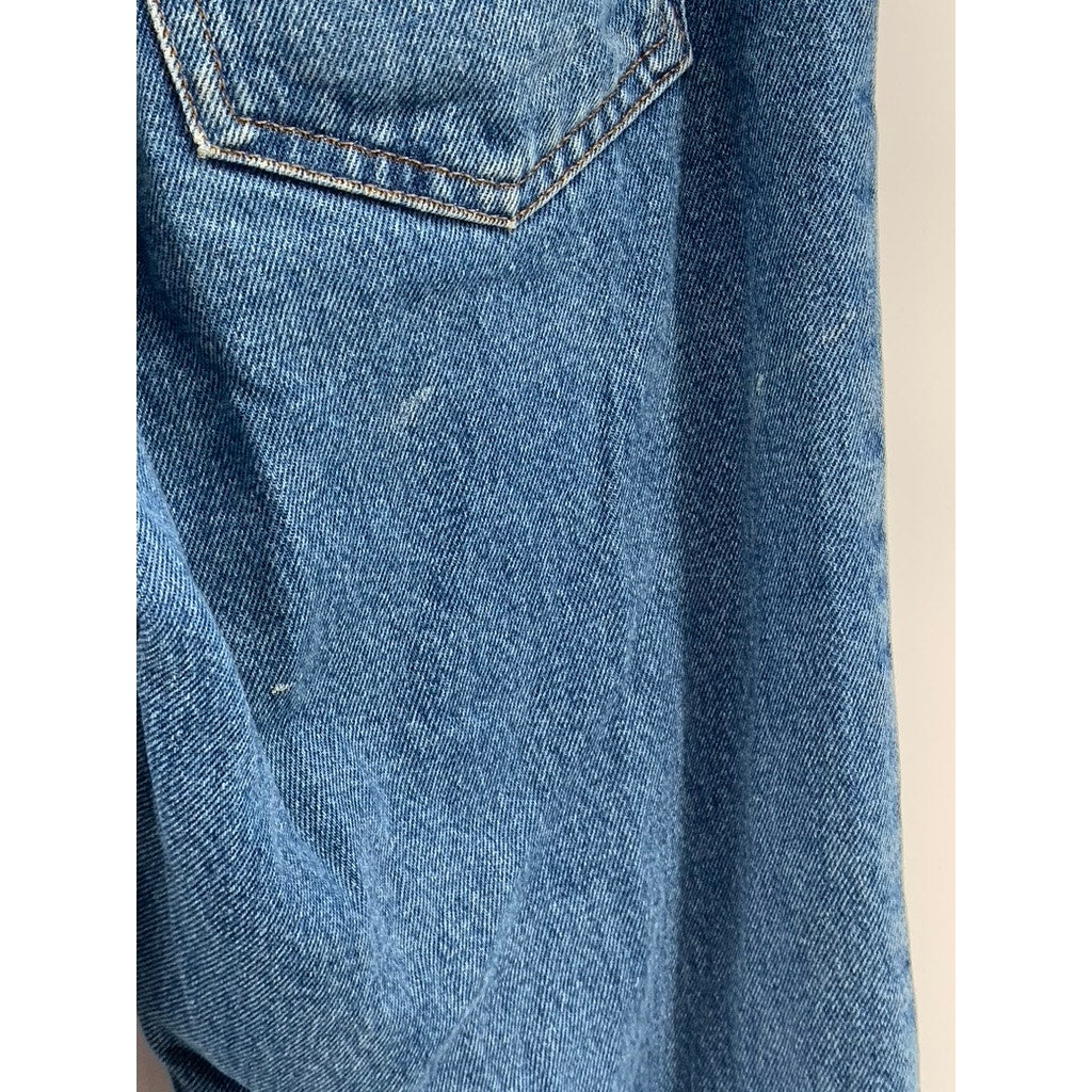 GEORGE JEANS Men's Blue Denim Regular-Fit Straight-Leg Five Pocket Jeans SZ29X30