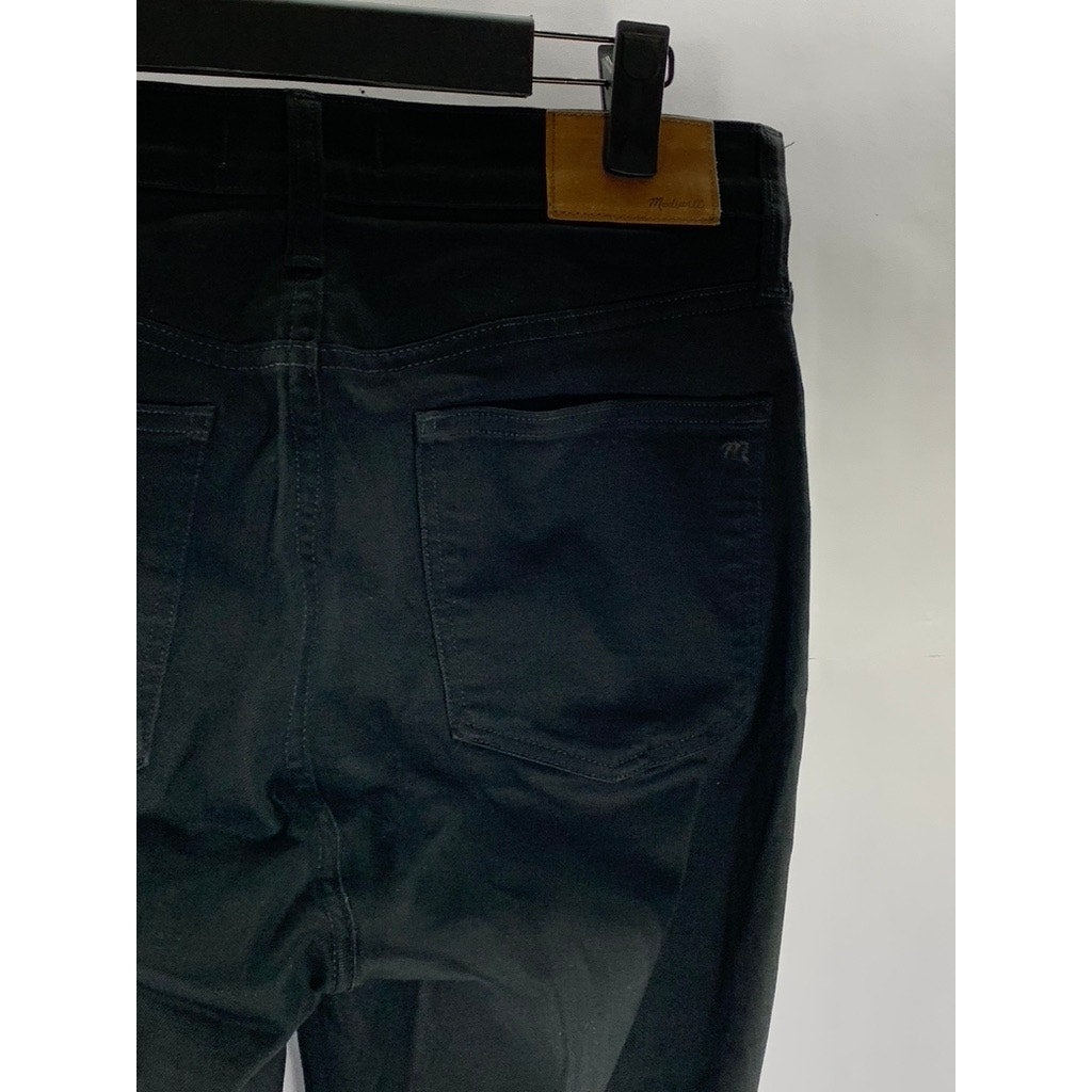 J. CREW Women's Black Solid 9" High-Rise Skinny Five-Pocket Denim Jean SZ 28