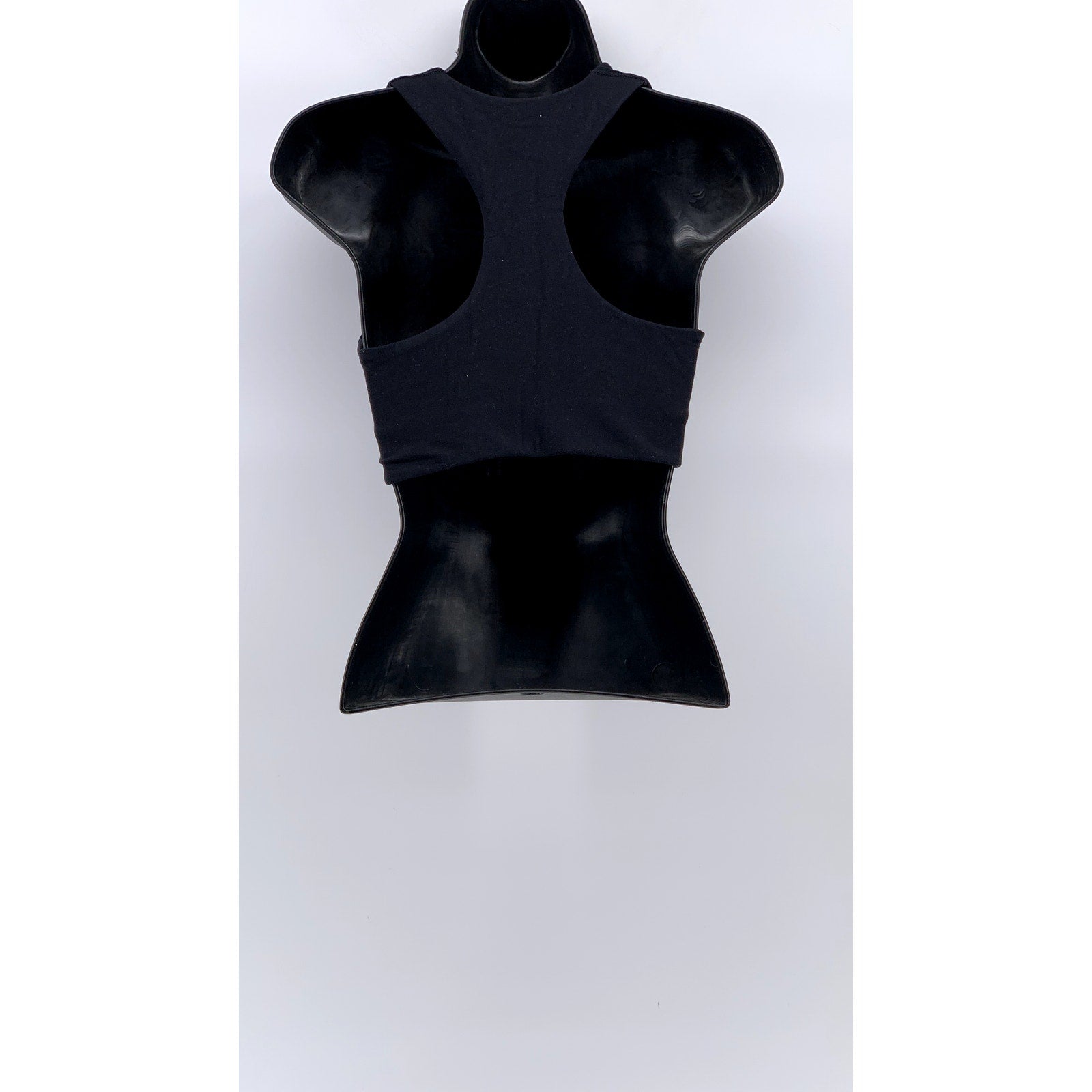 TNA Women's Black Solid Racer Back Active Crop-Top SZ XS
