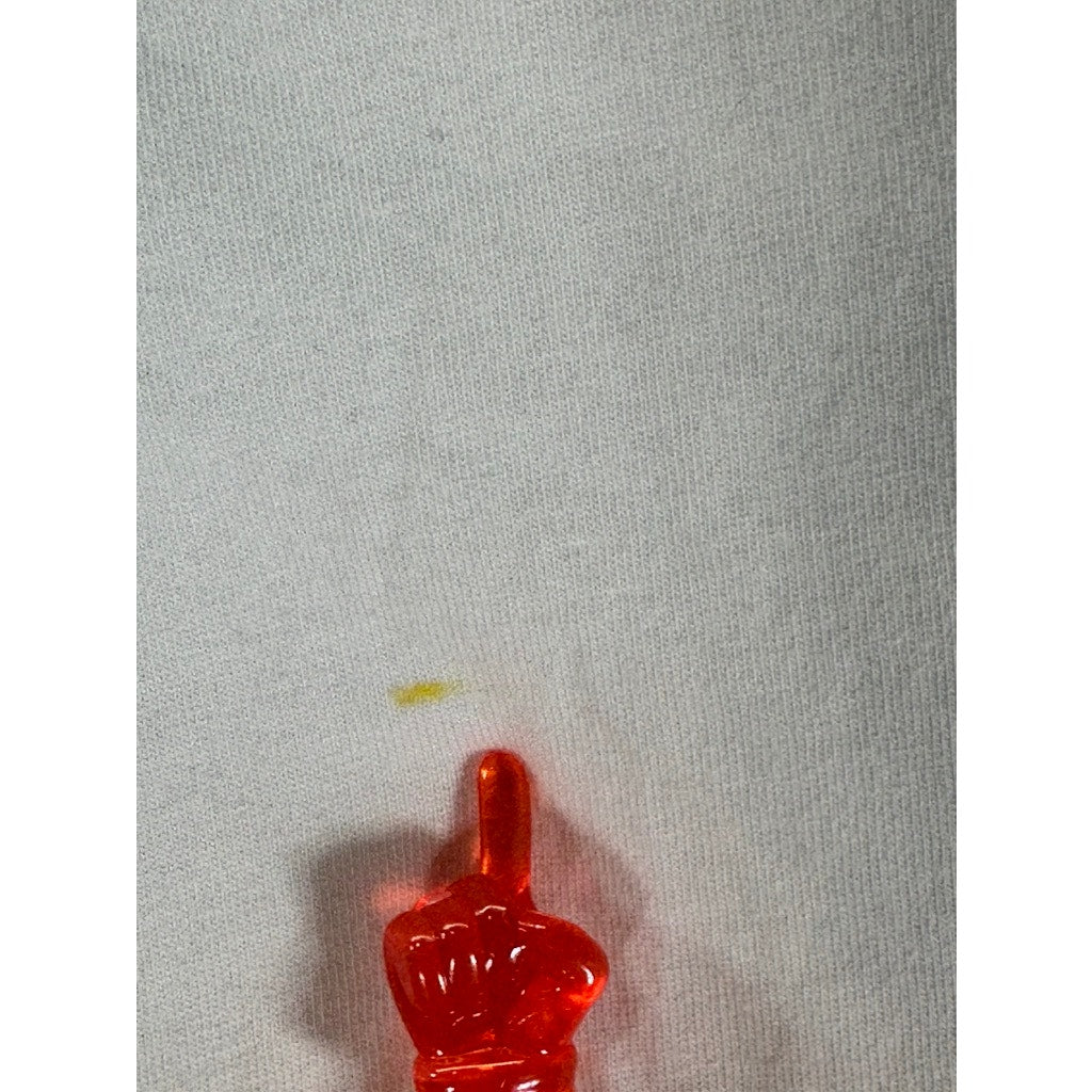 TRUE RELIGION Men's White/Orange Graphic Crewneck Short Sleeve T-Shirt SZ M