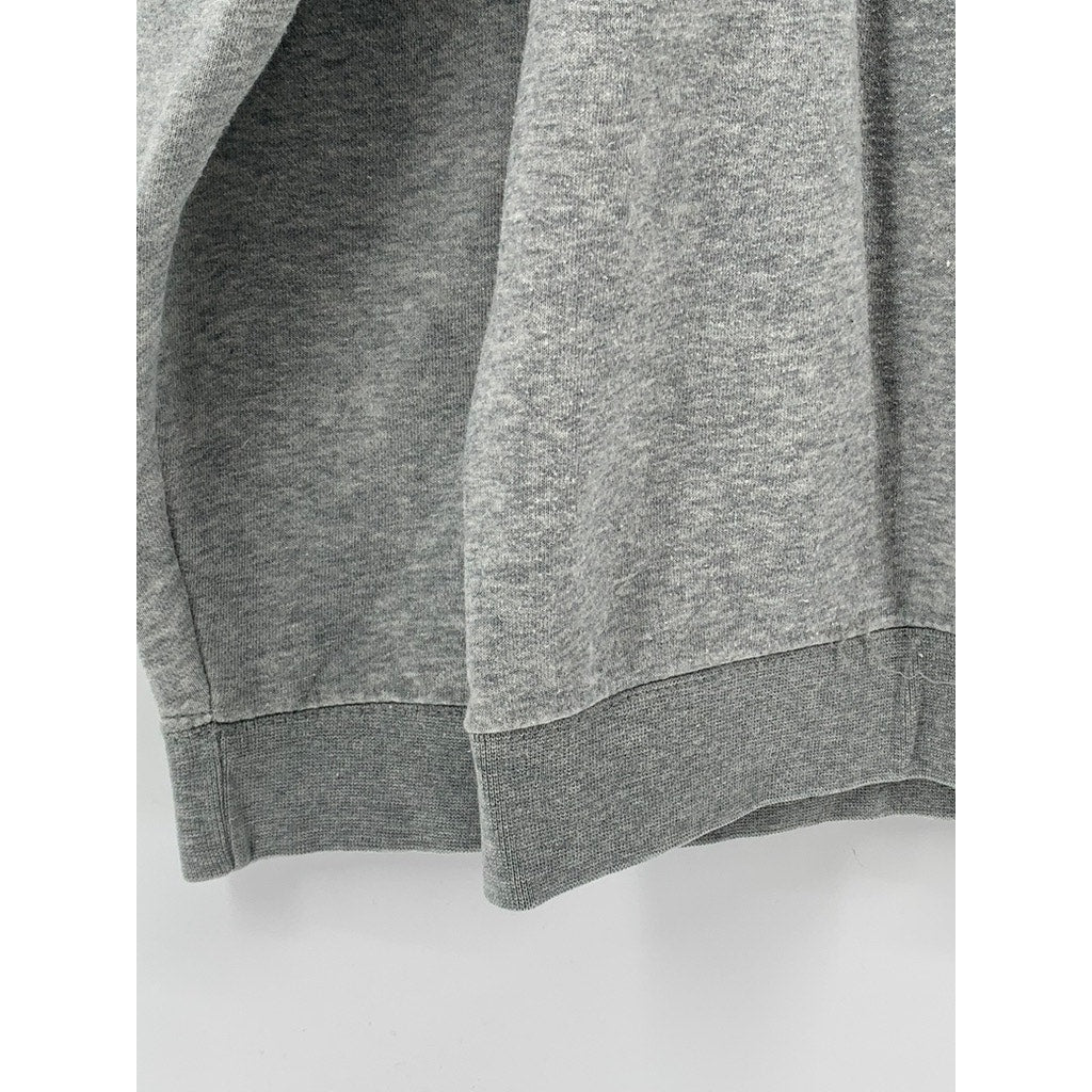 NIKE Men's Light Gray Regular-Fit Pullover Active Club Fleece Hoodie SZ L