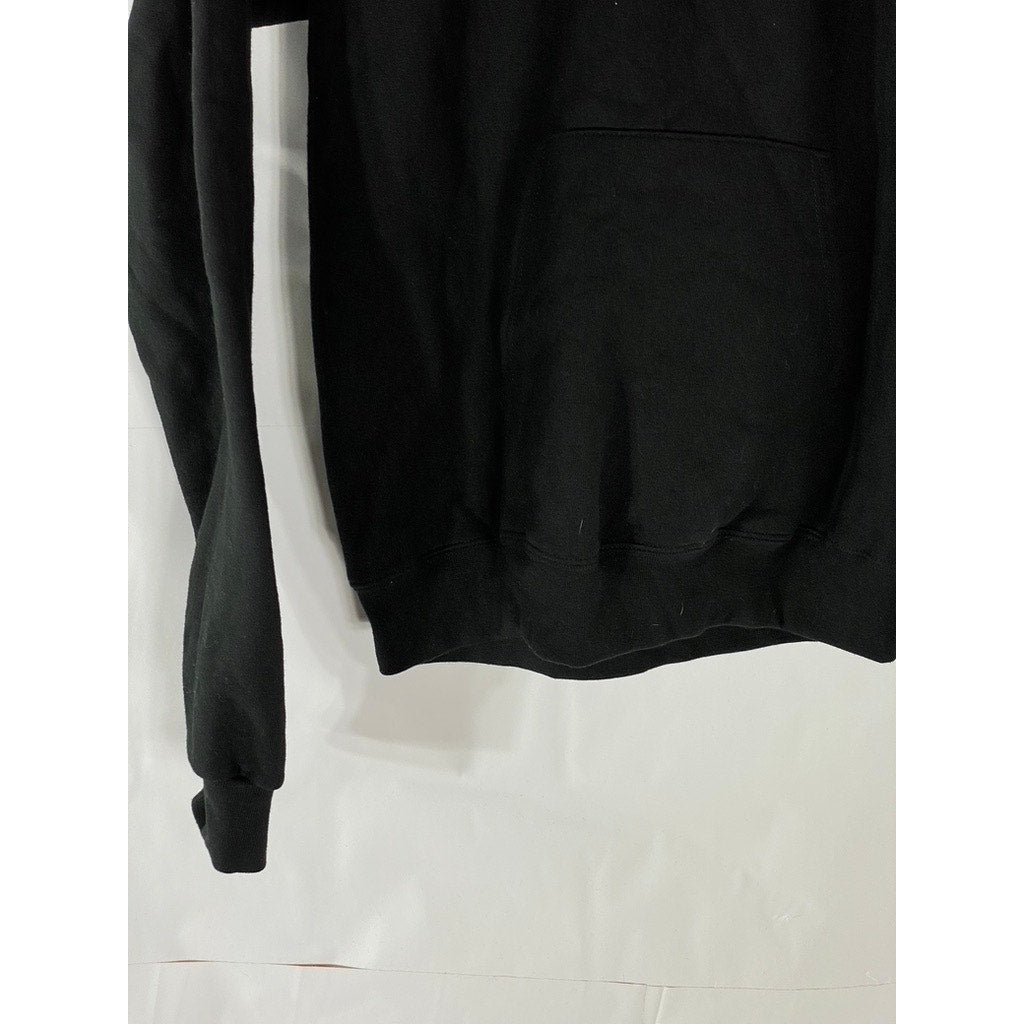 CHAMPION Men's Black Jones Logo Casual Pullover Hoodie SZ S