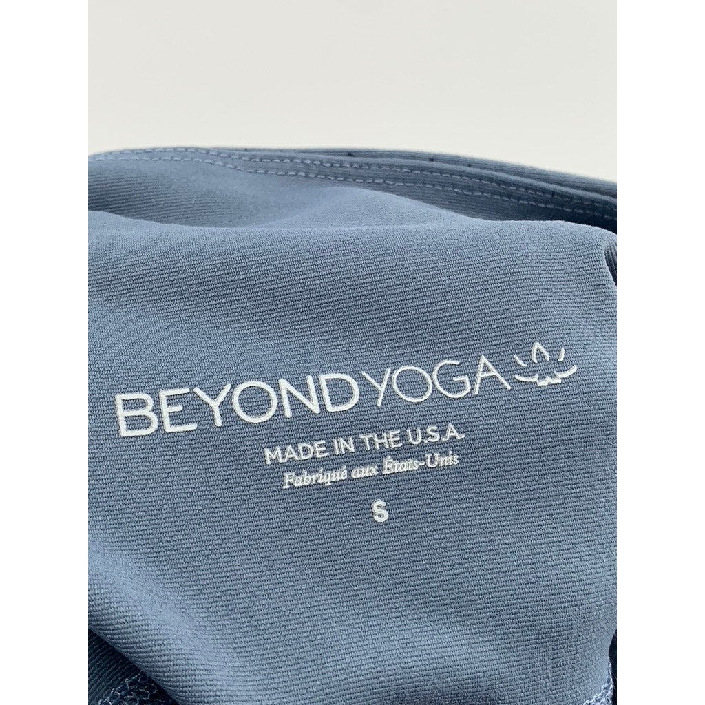 BEYOND YOGA Women's Pale Blue Speck High-Rise Leggings SZ S