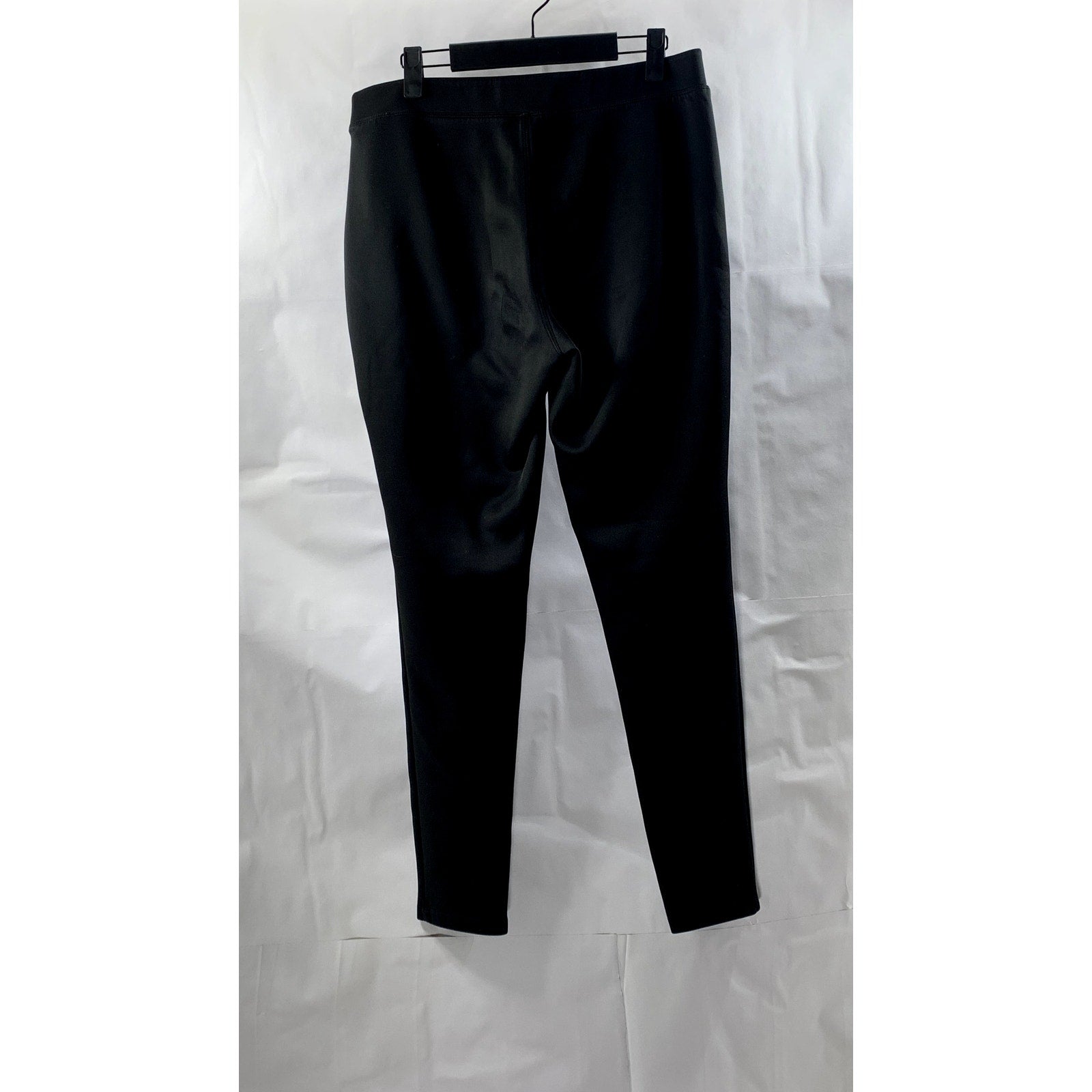 DYNAMITE Women's Black Zipper-Pocket Skinny-Leg Pull-On Pant SZ L