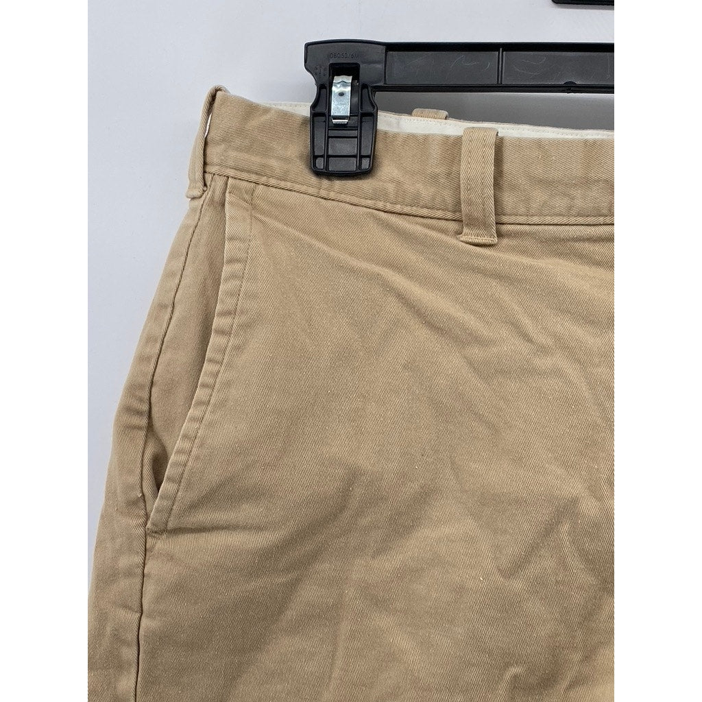 J.CREW Men's Tan Regular-Fit 7" Flex Chino Shorts SZ 31
