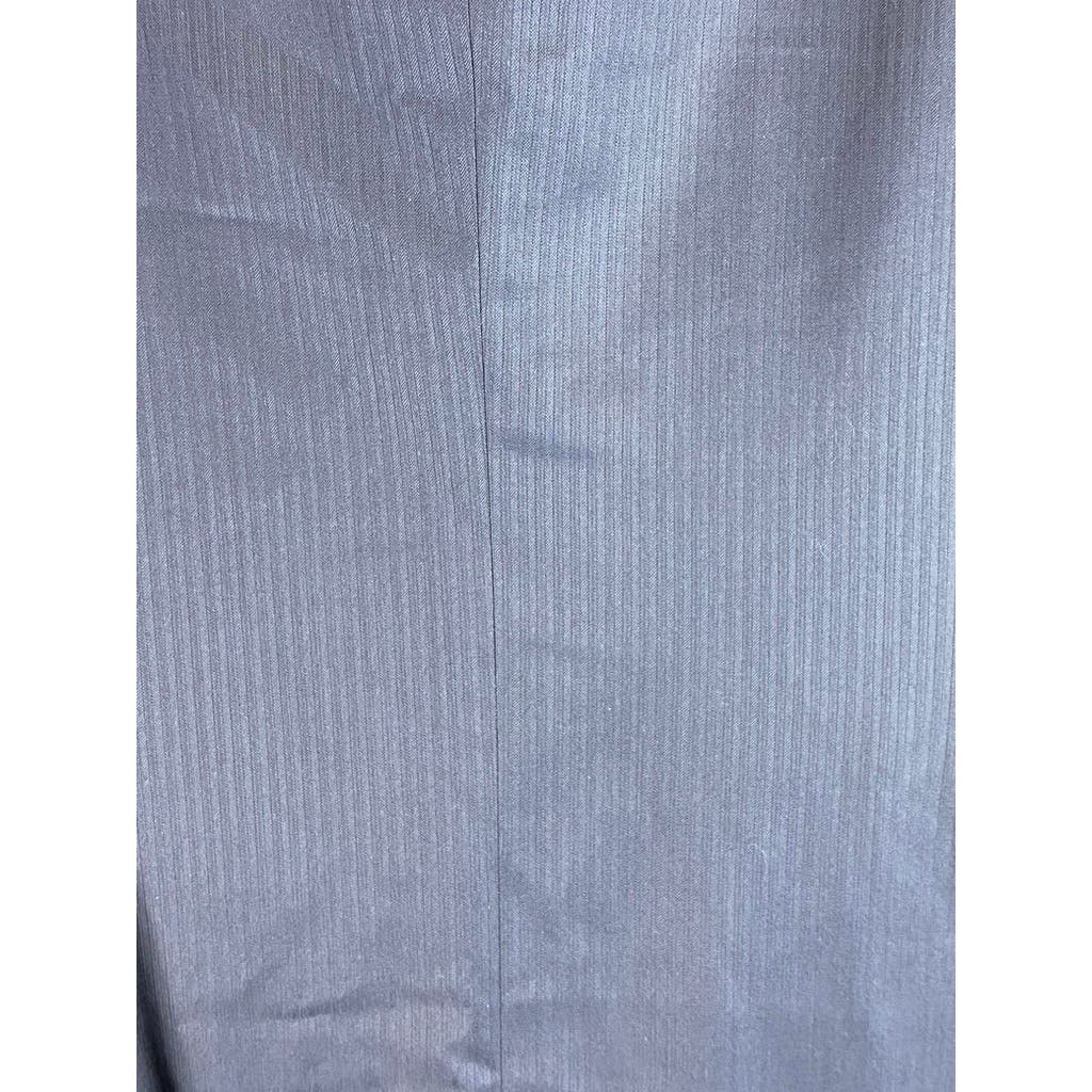 BOSS HUGO BOSS Men's Navy Tailored Wool-Silk Two-Button Suit Jacket SZ 42R