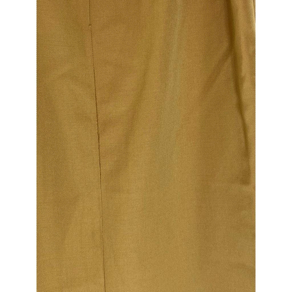 FINITY Women's Vintage Tan Wool Straight Back-Slit Midi Skirt SZ 6