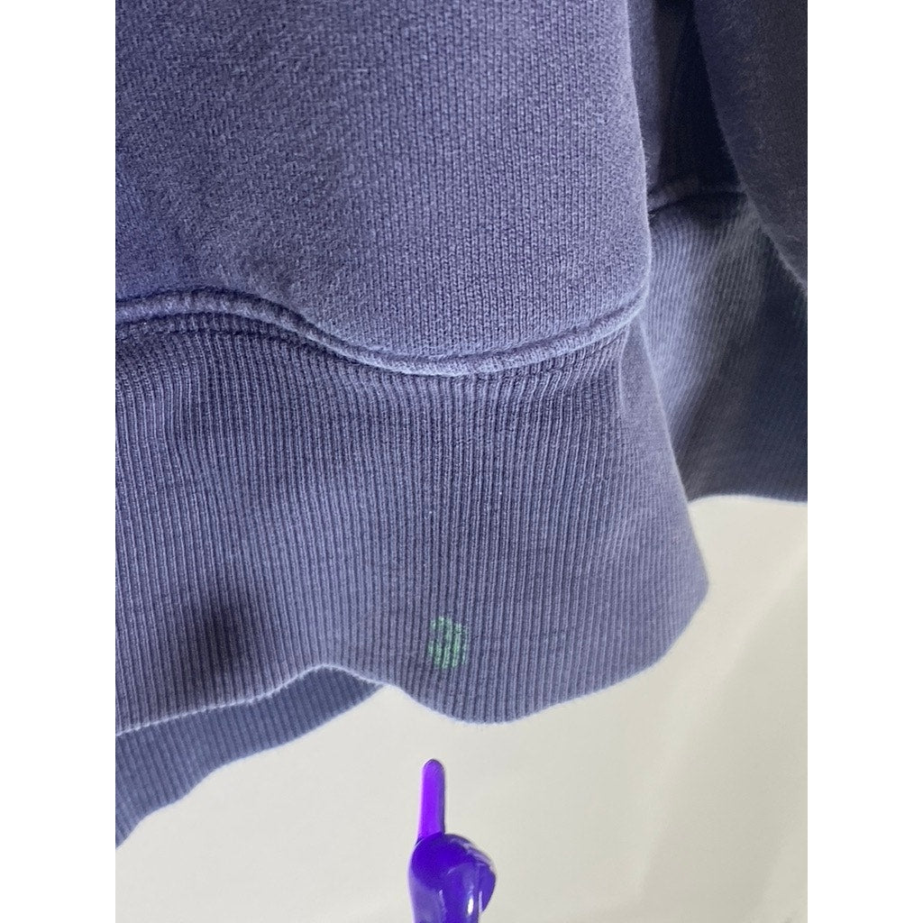 TNA Women's Dark Blue Casual Solid Zip-Up Hooded Sweater SZ 2