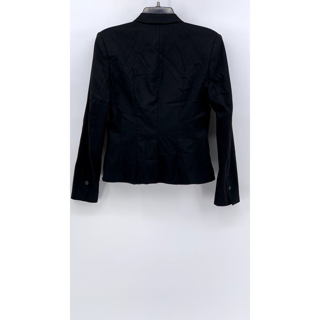 H&M Women's Black Single-Button Notch Collar Blazer SZ S