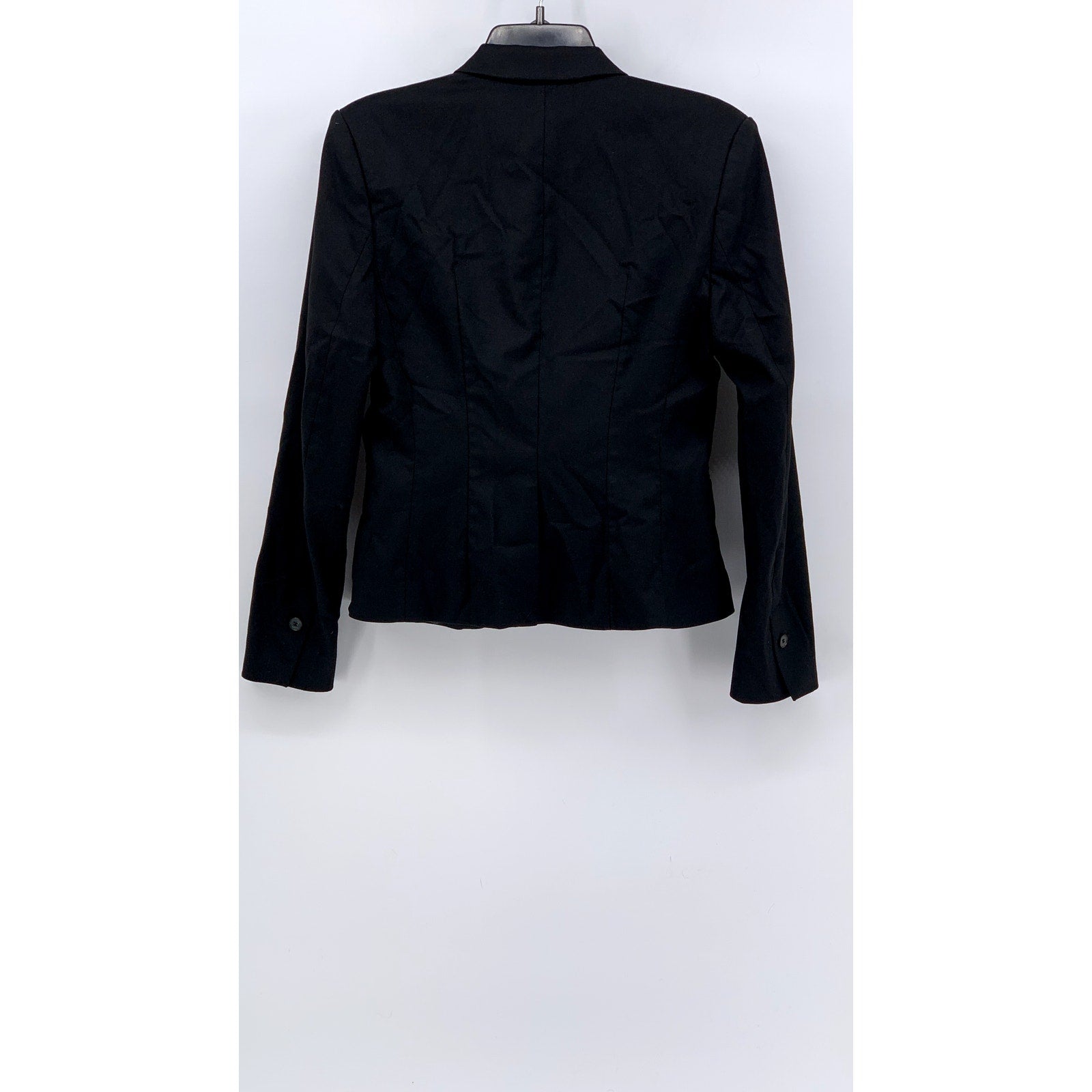 H&M Women's Black Single-Button Notch Collar Blazer SZ S