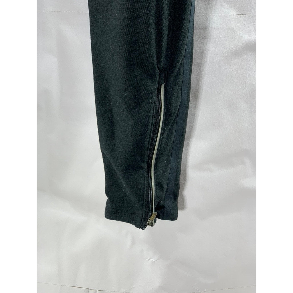 NIKE Women's Black Dri-Fit Reflective Zip-Ankle Inner Drawstring Leggings SZ S