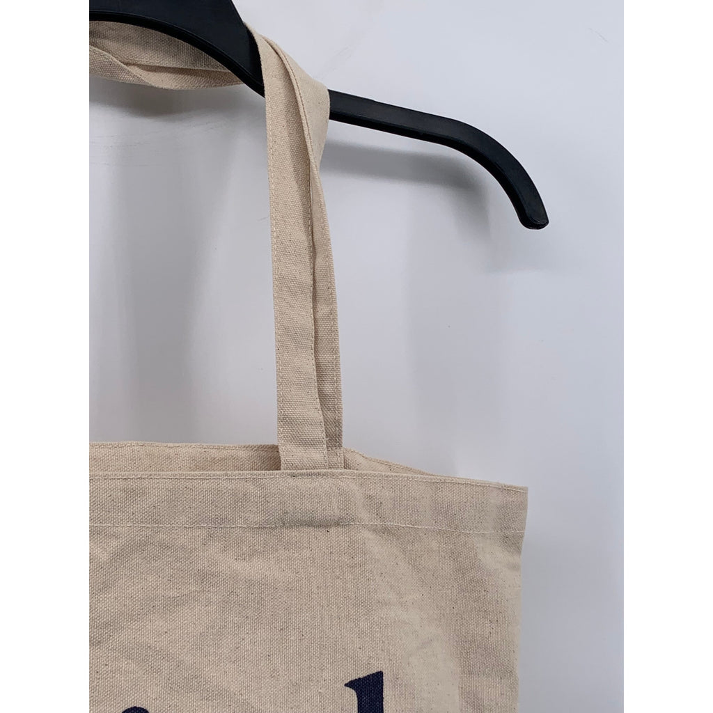 REVIVAL Women's Beige-Black Timeless Rugs Logo Tote Bag