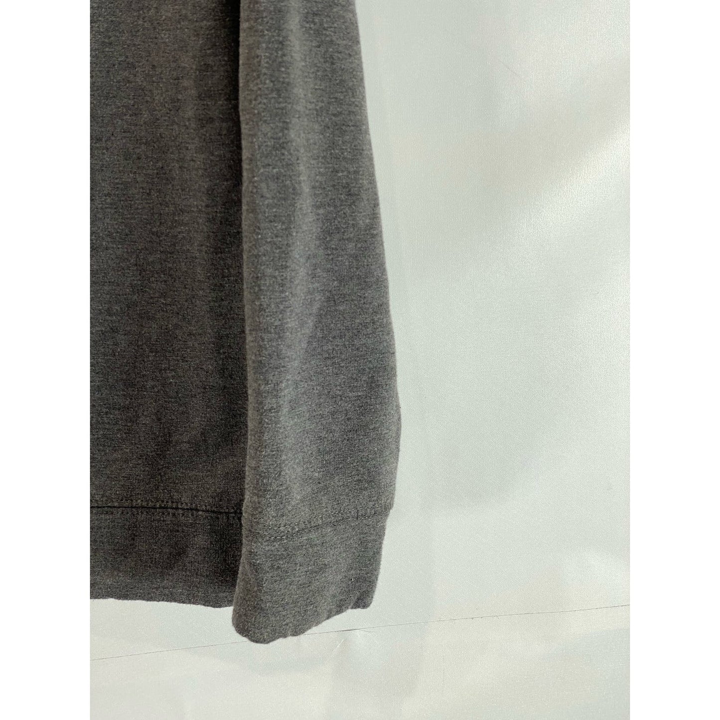 JACHS Men's Grey Solid Crewneck Long Sleeve Pullover Sweater SZ M