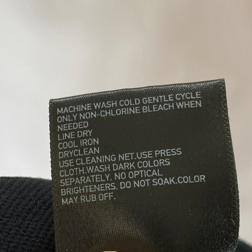 UNIQLO Women's Navy-Black Animal Print Elastic-Waist Pull-On Slim Pant SZ S