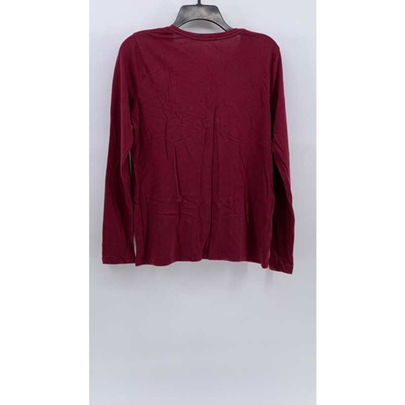 TIME & TRU Women’s Burgundy Long Sleeve Top SZ S