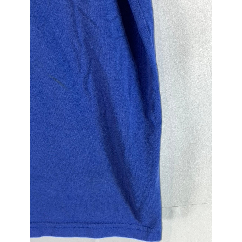 NIKE Men's Royal Blue Crewneck Dri-Fit Short Sleeve Active T-Shirt SZ L