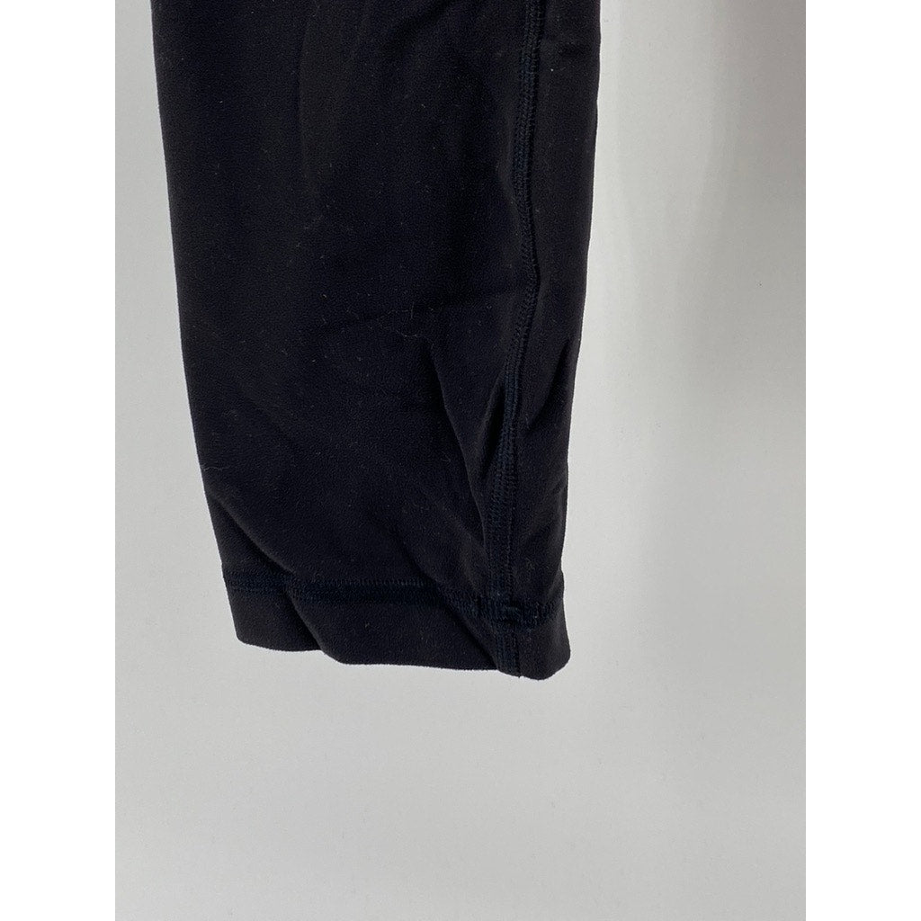 LULULEMON Women's Black High-Rise Cropped Pull-On Leggings SZ 2