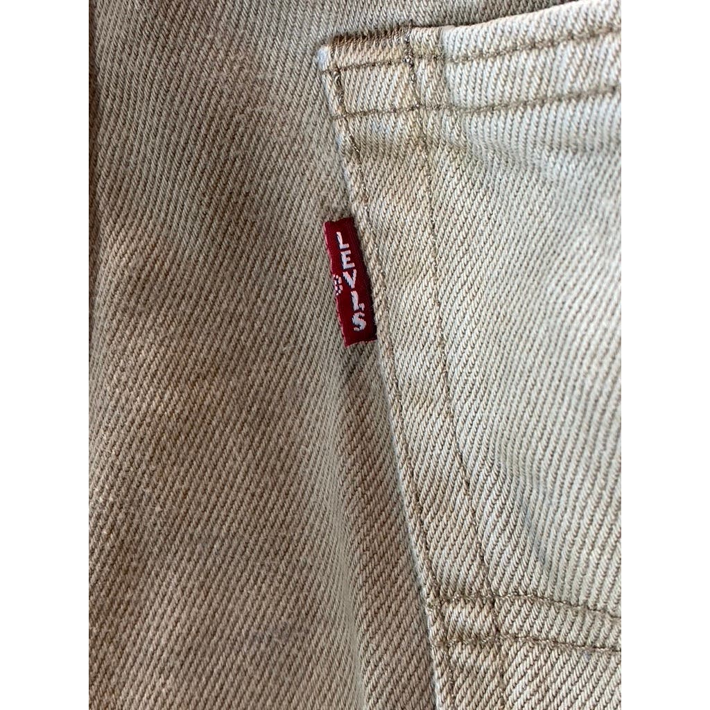 LEVI'S Men's Tan Stay Loose Tapered-Leg Non-Stretch Jeans SZ 30X32