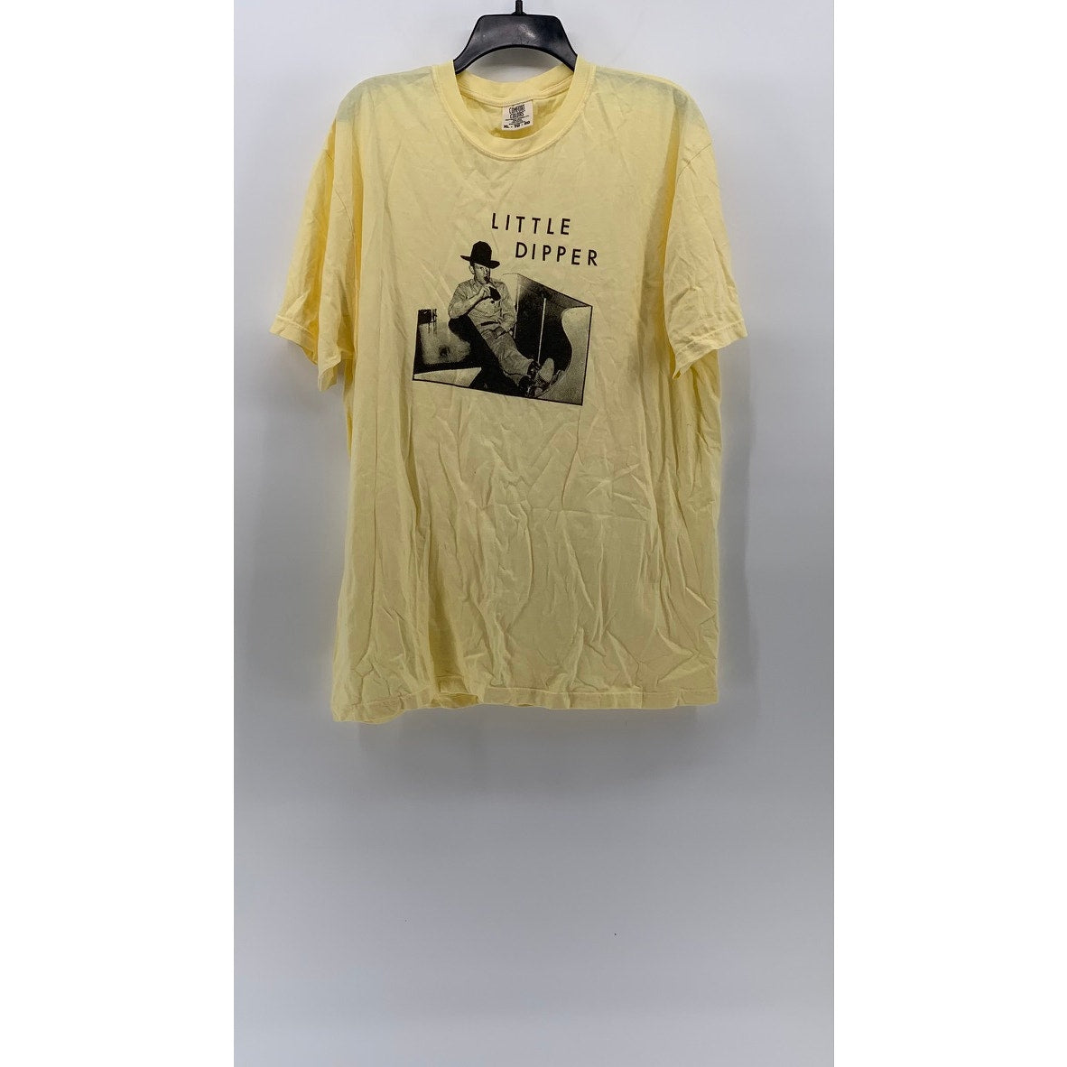 COMFORT COLORS Men's Yellow Crewneck Short Sleeve Little Dipper T-Shirt SZ XL