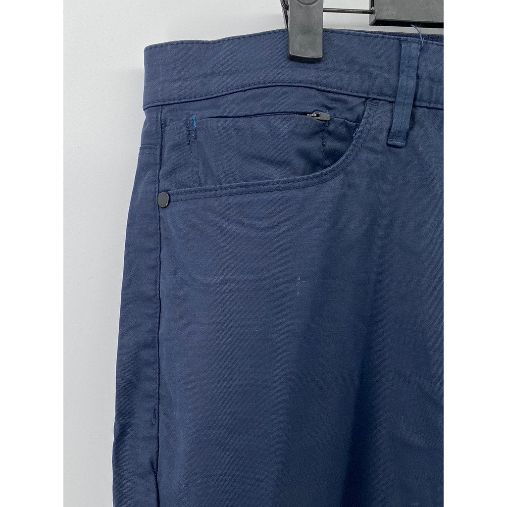 WEATHERPROOF Men's Dark Sapphire Weather-Flex Five-Pocket Tech Pants SZ 36X30