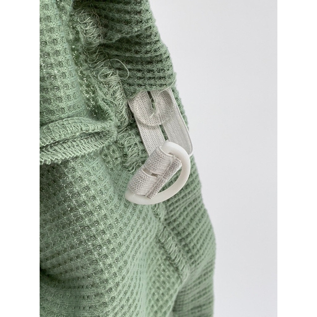 SHEIN Women's Green Waffle Knit Casual High-Rise Shorts SZ 4