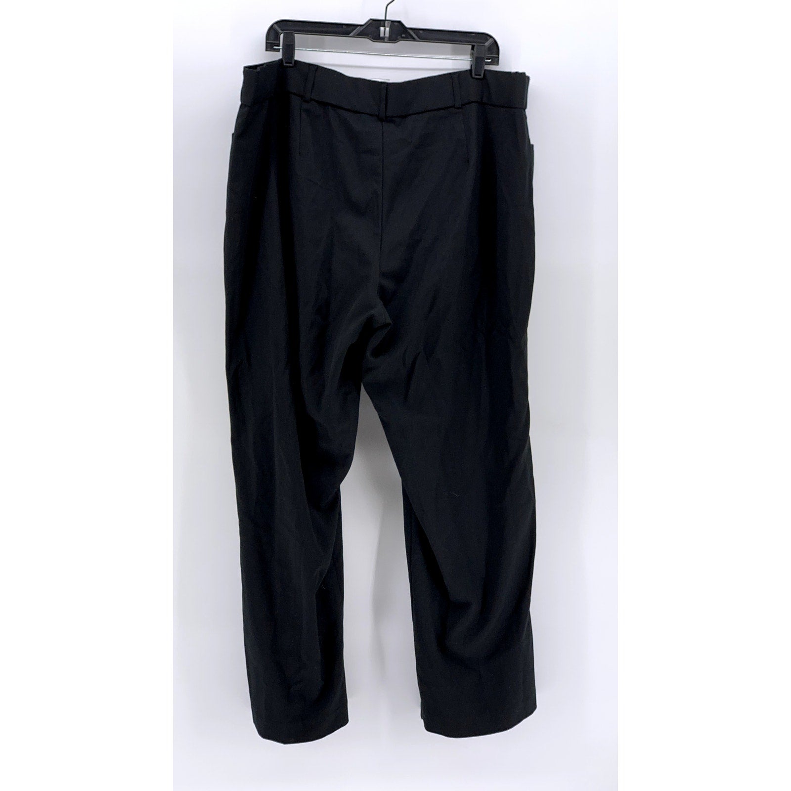 JUST MY SIZE Women's Plus Black Solid Pants SZ 22W