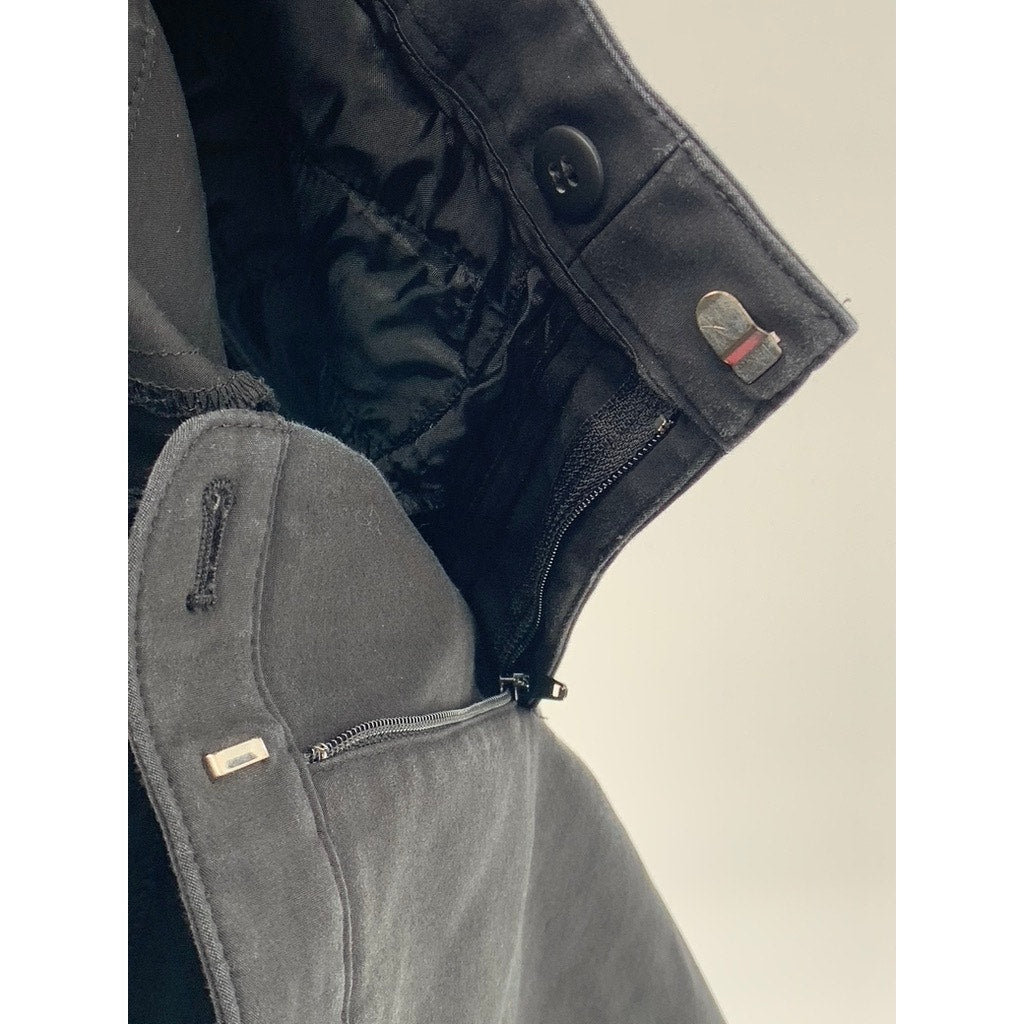 CLUB MONACO Women's Black Solid Hook & Button Slim Pant SZ 4