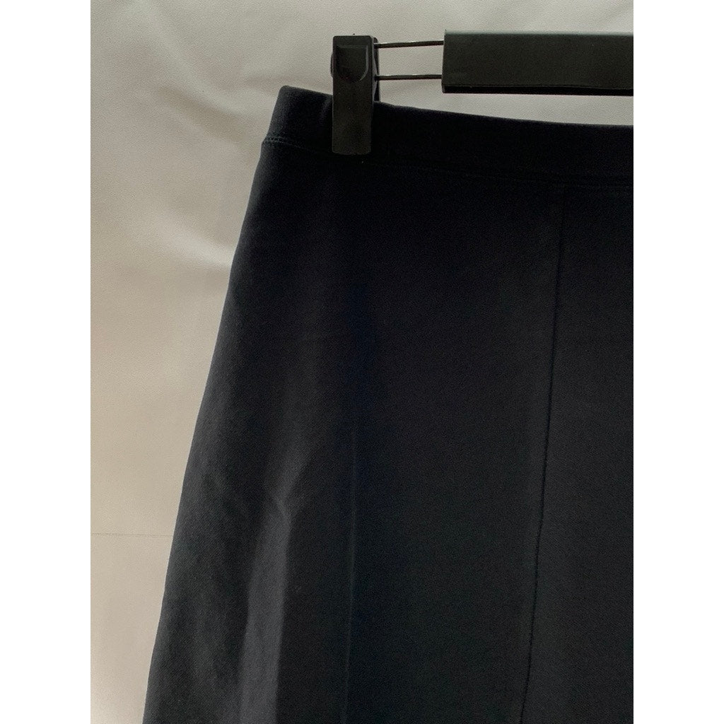 UNIQLO Women's Black Solid Pull-On A-Line Mini Skirt SZ M